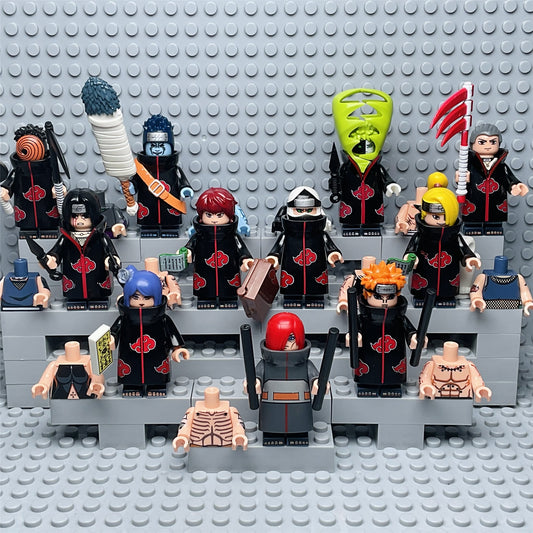 Naruto Akatsuki Custom Minifigures Lot of 11