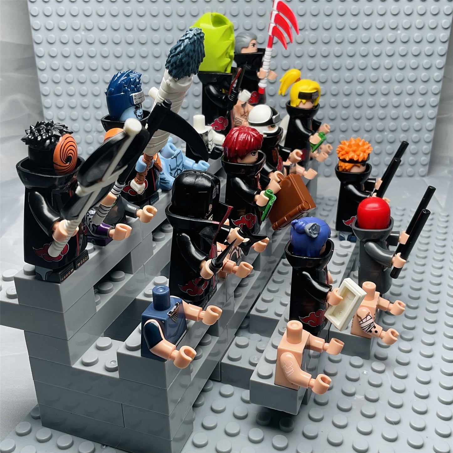 Naruto Akatsuki Custom Minifigures Lot of 11