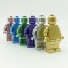 6个金属色人仔-主图1 Metallic Color Custom Minifigure 6pcs Set