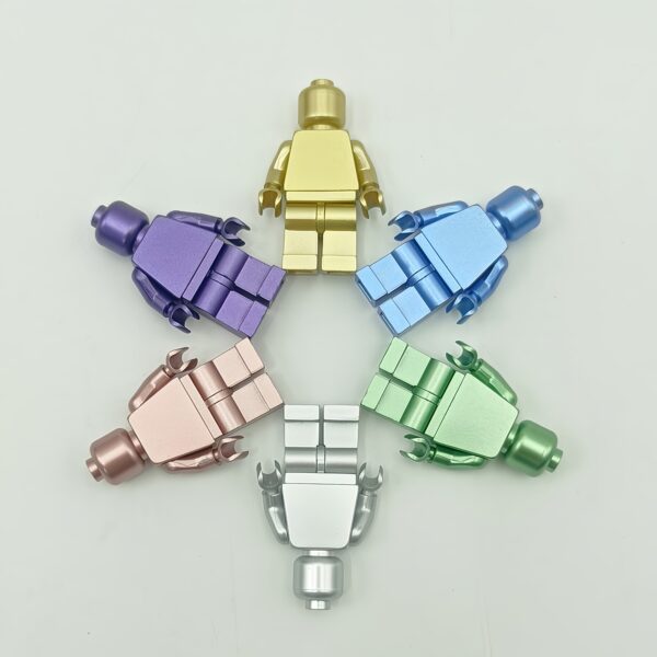 6个金属色人仔-主图2 Metallic Color Custom Minifigure 6pcs Set