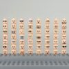 White Replacement Heads 56pcs Set