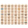 White Replacement Heads 56pcs Set