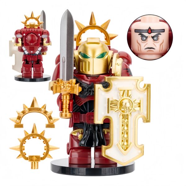 MY612-圣血天使剑卫老兵-Blood Angels Bladeguard Veteran Blood Angels Bladeguard Veteran Custom Minifigure