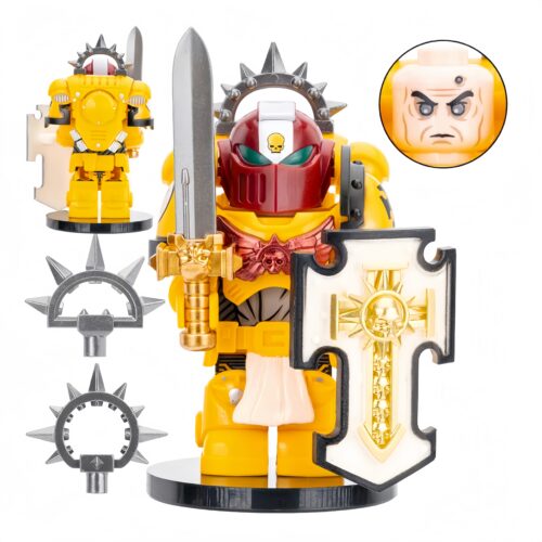 MY613-帝国之拳剑卫老兵-Imperial Fists Bladeguard Veteran Imperial Fists Bladeguard Veteran Custom Minifigure