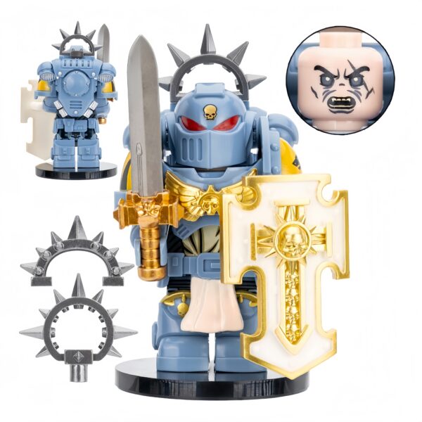 MY614-太空野狼剑卫老兵-Space Wolves Bladeguard Veteran Space Wolves Bladeguard Veteran Custom Minifigure
