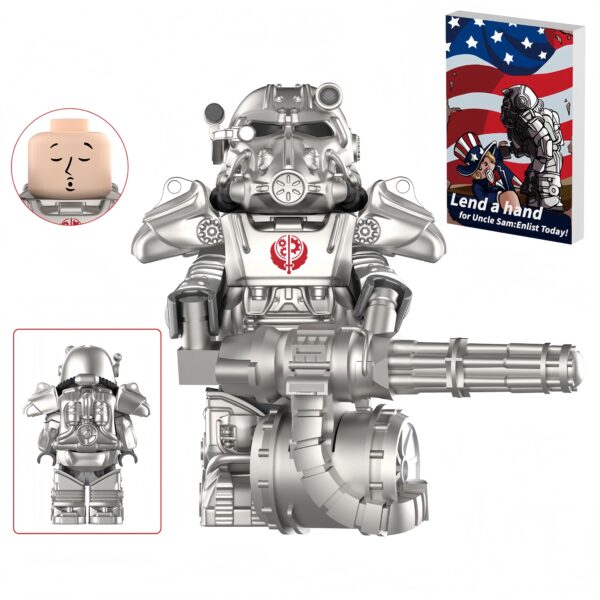 W1314-T60机甲钢铁兄弟会-T60 Power Armor T60 Power Armor W1314 Custom Minifigure