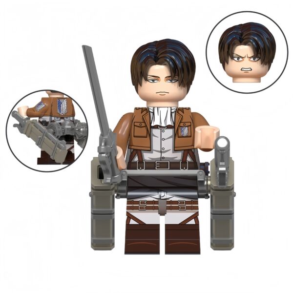 WM2445-利威尔·阿克曼-levi ackerman Levi Ackerman Custom Minifigure